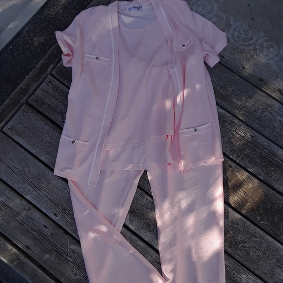 PPP =pink polyester pant suit - Picture 2 of 13